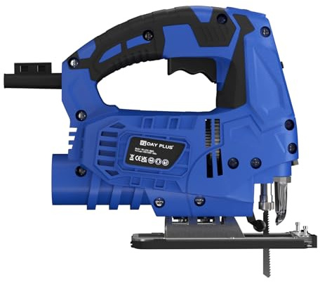 2300W Corded-Electric Jig Saw Electric Jigsaw with Battery and Fast Charger, 100mm Wood Cutting, 10mm Steel Cutting, 30mm Plastic Cutting，2M Wire