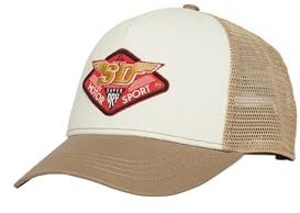 Superdry Damen Dirt Road Trucker Basecap Dunkelbeige Strukturiert 1SIZE
