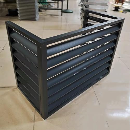 Cubierta de aire acondicionado mini split para unidad exterior, divisor de espacio con rejilla independiente, cubierta de aire acondicionado para exteriores, pantalla de privacidad decorativa, resiste