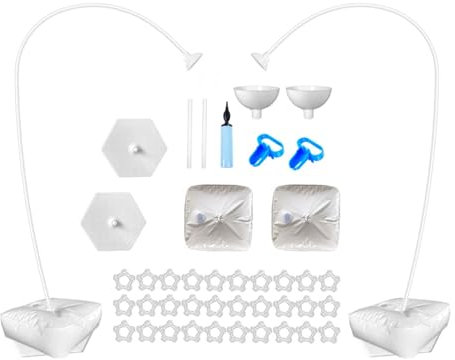 bephible Kit de soporte de arco para globos, forma de flexión libre, estable, fiable, soporte de globo de medio arco para accesorios de fiesta de boda B