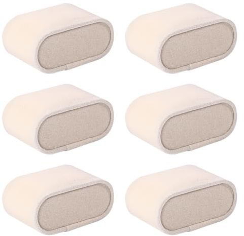 FSSTUD Lot de 6 oreillers en velours pour montres, coussins de support de bracelet, oreillers, boîte à bijoux, oreillers pour maison, magasin, beige