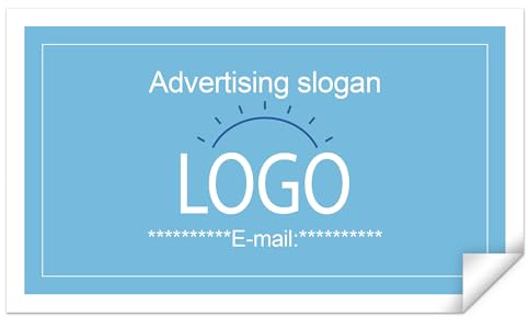 CUSMIZ 100 Stk Aufkleber Selbst Gestalten - Personalisierte Aufkleber für Unternehmen Logos, Hochzeiten, Festivals, Logo Sticker für Verpackung,100-1000 Stk Papieraufkleber von 3.6x2.4-14.7x9.8cm