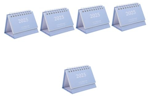 Operitacx 5stücke Tischkalender Einfacher Desktop Planer Mit Cartoon-design Idealer Jahreskalender Für Büro Und Zuhause Für Notizen Und Termine