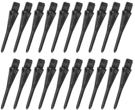 YOKIVE 120 Pcs Plastic Dart Tips, Game 2BA Thread Soft Darts Tips Replacements Plastic Tips Soft Tips| Indoor Outdoor Play (Black)