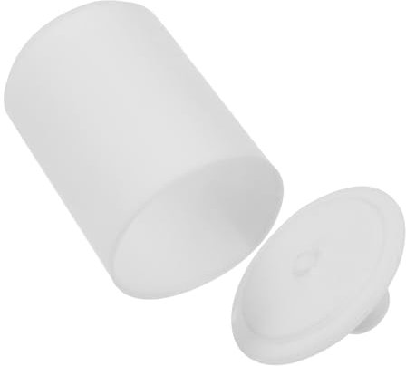 NIYANGLE Bécher en téflon Chope de mesure bécher chimique petit bécher couvercle du bécher tasse bécher scientifique bécher tasses à mesurer gobelet tasse de chimie PTPE blanche