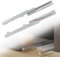 WingFly Guias Correderas Para Cajones 400mm Rieles Para Cajones Extensión Completa Carga Guías Laterales Para Cajones, Guías Telescópicas para Montaje en Suelo 1 par
