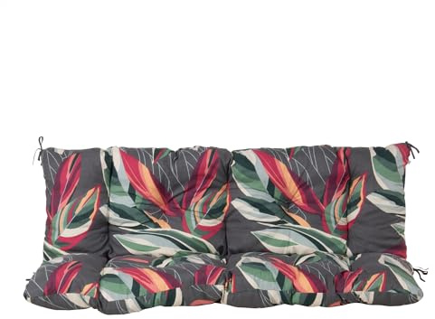 PATIO Hollywoodschaukel Auflage 150x50 cm Frigiliana Sitzpolster Gartenbank Auflage gesteppt einteilig mit Schnüren