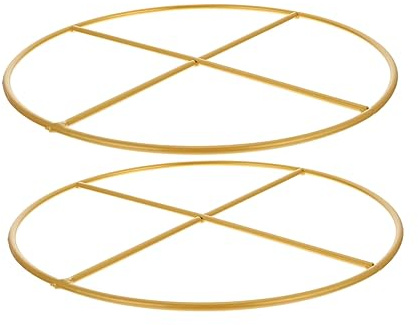 HAMPPLIES 2stücke Metall-DIY-Ringe Metallreifen Traumfängerringe Metallringe Bastelreifen Aus Metall Heimwerkerbedürfnisse Erfüllen Prozessreifen Kompakt Leicht Zu Verstauen Raum Sparen