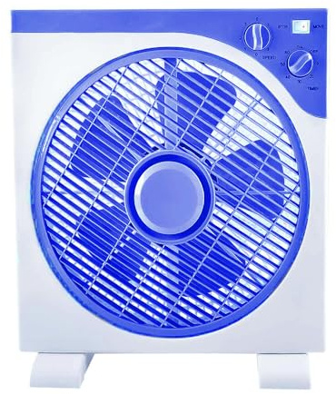 Generico Ventilatore da Tavolo 45 Watt con 3 Velocità Timer Programmabile fino a 4 ore Base Antiribaltamento