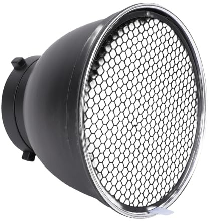 Jectse Modificador de Luz del Plato de Tono de Lámpara de Softbox Estándar de 7 Pulgadas para Luz de Flash Estroboscópico de Montaje, Material de Aleación de Aluminio, Interior