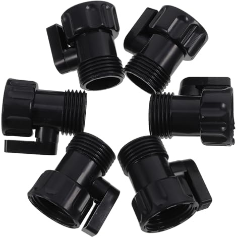 Abaodam 6pcs Hose Shutoff Valve Garden Hose Turn off Valve Quick Coupling Repair Kit Repair