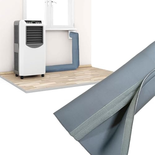 Funda Protectora Para Manguera Aire Acondicionado Portátil | 59X21 Pulgada Manga Aislante Antipolvo Lavable - Adecuado Tubos De Descarga | Instalación Fácil - Oficina, Dormitorio,
