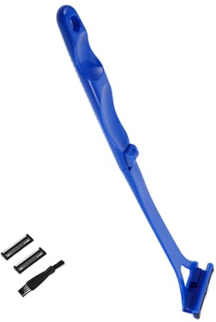 Healeved Rasoio per Schiena con Lame Triple Tagliacapelli Manuale per Uomo e Donna Impugnatura Uso Secco e Bagnato per Viaggi e Cura Personale