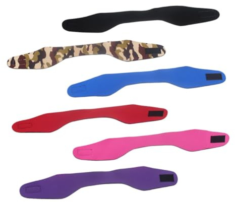 TOKIDNY 6 Pezzi Fascia Sportiva Da Nuoto in Neoprene Fascia Da Doccia Regolabile Protezione Orecchie Unisex Per Nuoto e Attività Acquatiche Adulto e Adolescente