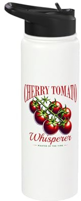 Cherry Tomato Enthusiast – Organic Gardening & Heirloom Grow Stainless Steel Insulated Water Bottle