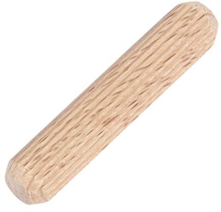 Trend Cavicchi in Legno di Faggio, Confezione da 50, Diametro 8 mm x Lunghezza 40 mm, Scanalati per un Incollaggio Efficace di Giunzioni in MDF e Truciolato, DWL/3/50