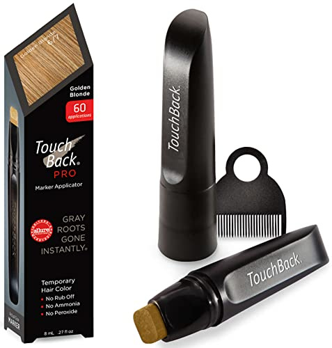 TouchBack Pro Gray Root Touch Up Marker Applicator - Real Hair Color - Golden Blonde