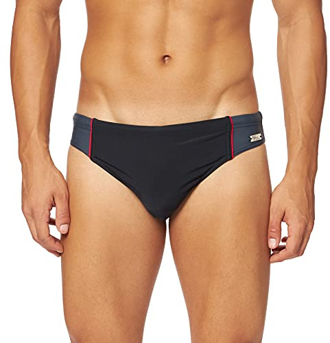 Haute pression 416, Slip Homme, Noir (Noir/Gris/Rouge), Medium (Taille Fabricant: 40)