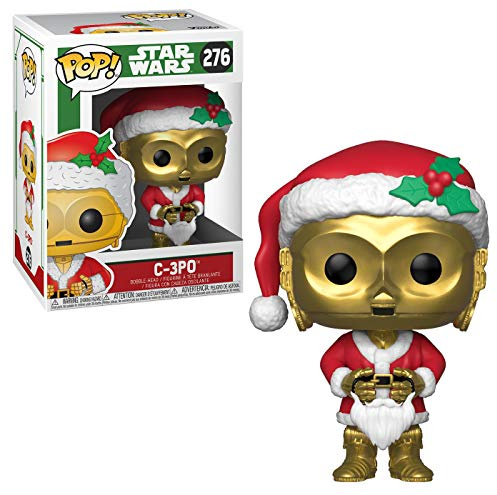 Funko POP! Bobble: Star Wars: Holiday Santa C-3PO - Vinyl-Sammelfigur - Geschenkidee - Offizielle Handelswaren - Spielzeug Für Kinder und Erwachsene - Movies Fans - Modellfigur Für Sammler