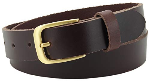 Vascavi ® Ledergürtel aus Rindleder, 3 cm breit und ca. 0,3 cm stark, echt Leder Gürtel, Made in Germany, kürzbar, für Damen und Herren #3-0009fr