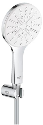 GROHE Rainshower 130 SmartActive | Wandhalterset 3 Strahlarten | moon white | 26581LS0