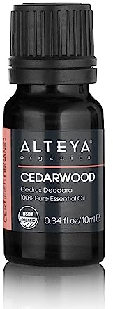 Alteya Bio Zedernholzöl (Cedrus Deodara) 10 ml - 100% USDA-zertifiziertes, reines, naturbelassenes ätherisches Zedernholzöl für Haare, Aromatherapie und Haut