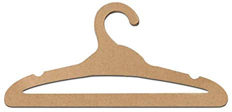 Grucce in cartone riciclato, 20 grucce in cartone riciclato, ecologiche, per vestiti per adulti (40 x 18 cm)