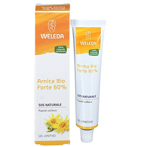 Weleda Arnica Bio Forte 60%, gel rinfrescante e lenitivo di facile e gradevole applicazione, per rapido sollievo da contusioni e contratture muscolari (1X25g)