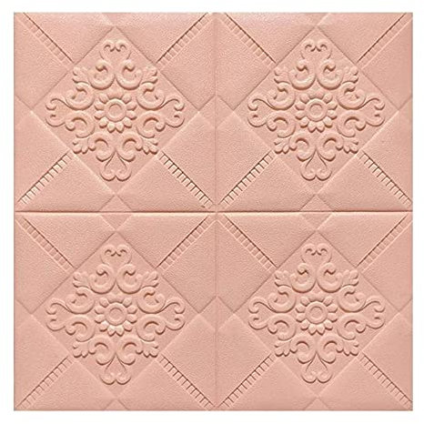 XiinxiGo Wandpaneele Selbstklebende Ziegel Tapete Wandaufkleber für Wohnzimmer Schlafzimmer Küche,Khaki 2,4Stück(60 * 30 cm *4MM)