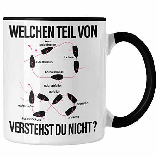 Trendation - Schiff Fahrer Tasse Kapitän Manöver Boot Yacht Geschenk Lustig Welchen Teil Verstehst Du Nicht (Schwarz)