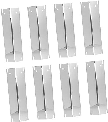 Cabilock 8pcs Grill hot Plate Gas Grill stovetop Grill BBQ Heat Grill Heat Diffuser Grill Burner Cover hot Plate Grill Ceramic Diffuser Flame Tamer Charcoal Grill Stainless Steel Barbecue