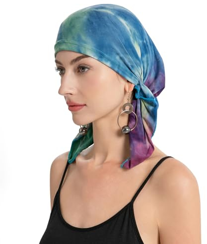 ZLYC Damen Chemo Turban Mütze Vorgebundenes Kopftuch Headwraps Leichte Beanie Hut