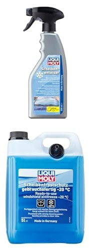 Bundle aus LIQUI MOLY Scheibenenteiser | 500 ml | Winterprodukt | Autpflege | Art.-Nr.: 6902 + Liqui Moly Scheibenfrostschutz gebrauchsfertig -20 °C | 5 L | Wartung | Art.-Nr.: 21795
