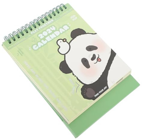 Parliky Panda Muster Standkalender Für Haushalt Und Büro Tischkalender Mit Filigranem Design Monatskalender Für Täglichen Gebrauch Praktische Planerhilfe Aus Papiermaterial