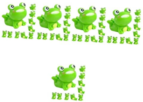 HANABASS 60 STK Mikro-landschaftsverzierung Entzückendes Froschdekor Frosch-Kunst- Kleine Froschfiguren Frosch Modellierung Frosch- Froschstatue Frosch-Ornament Harz Green