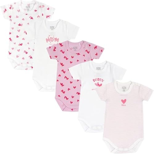Chicco Bimba 0-24 Set di 5 Body a Maniche Corte