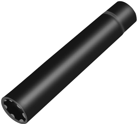 Radmuttern, Steckschlüssel mit 7 Verzahnungen, massiver Tuner, 12,4 cm hoch, einteiliges Radmutter-Zubehör, geeignet für M14 x 1,5, M14 x 2,0, 9/16 Chevrolet Silverado LKW, gegenüberliegende ID 20 mm