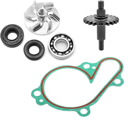 Kit di riparazione per pompe dell'acqua per Yamaha YZ 125 | per Yamaha YZ 125 1998-2004 Impeller albero ingranaggi cuscinetti guarnizioni guarnizione