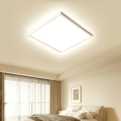 OTREN Deckenlampe LED Deckenleuchte Flach: 3000K LED Lampen Deckenlampen, Badezimmer Decke Lampe für Wohnzimmer Schlafzimmer Flur Küche 23CM Energie-Effizienz G