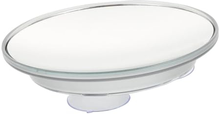 Hohopeti Espejo de Aumento con Ventosa Diseño Simple y Alta Definición para Maquillaje y Baño Instalación Fácil y Resistente para Tocador y Viaje