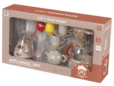 RCGOFOLLOW Creative Toy Set Featuring Pretend Kitchen Appliances Toys Engaging Children Role Playing Kitchen Accessories Educational Play Realistic Light And Sounds Role Playing Education