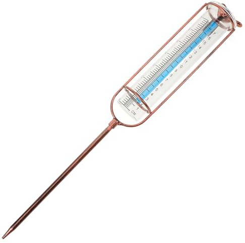 NUOBESTY Pluviomètre d'Extérieur en Verre Tube Gradué et Base Stable en Fer Mesure Fiable des Précipitations pour Jardin, Pelouse et Ferme