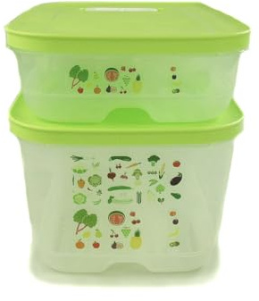 TUPPERWARE Kühlschrank 4,4L hoch+1,8L flach limette KlimaOase Klima Klimakönig