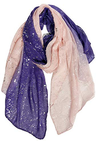 DAMILY Schals & tücher für damen warmes halstuch Groß dünner tuch Lange Pailletten Gedruckt Wraps