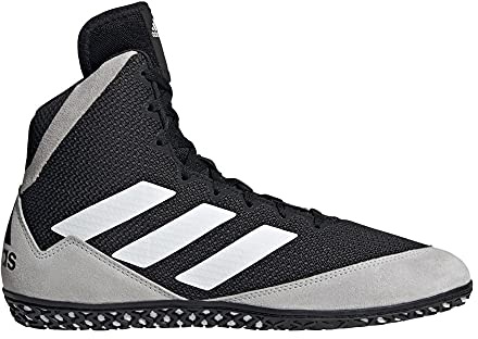 adidas matta Wizard 5 brottningsskor, Svart grå vit, 42 EU