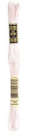 DMC 117MC-0023 sticktwist, bomull, 0023 rosa, 8 m