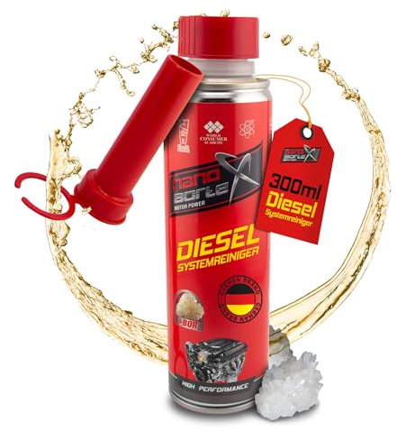 NanoBorTeX Diesel-Systemreiniger 300ml - Reiniger & Additiv mit BOR für alle Dieselmotoren – Senkt Verbrauch, schützt vor Verschleiß, verbessert Motorlauf - Das Original für mehr Leistung