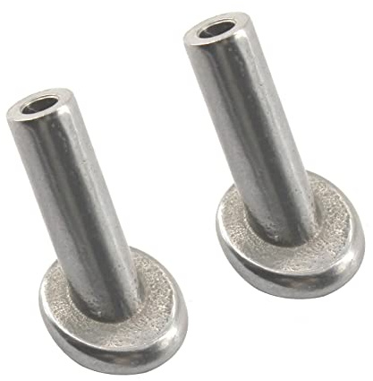 Lot de 20 manchons de protection coudés en acier inoxydable 316 de qualité marine pour câbles métalliques de 3/16, poteaux en bois, balustrade