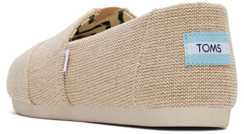 TOMS Damen Alpargata Heritage Canvas Flacher Slipper, Natürlich Ungefärbt, 41 EU