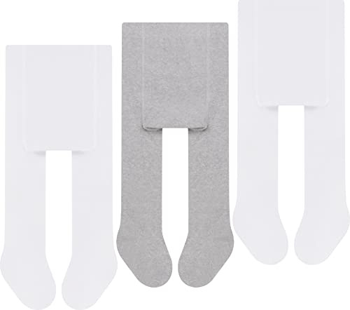L&K-II Confezione da 3 Collant per Bambini, Neonate e Ragazzi - Maglia Multicolore 2766C 50-56